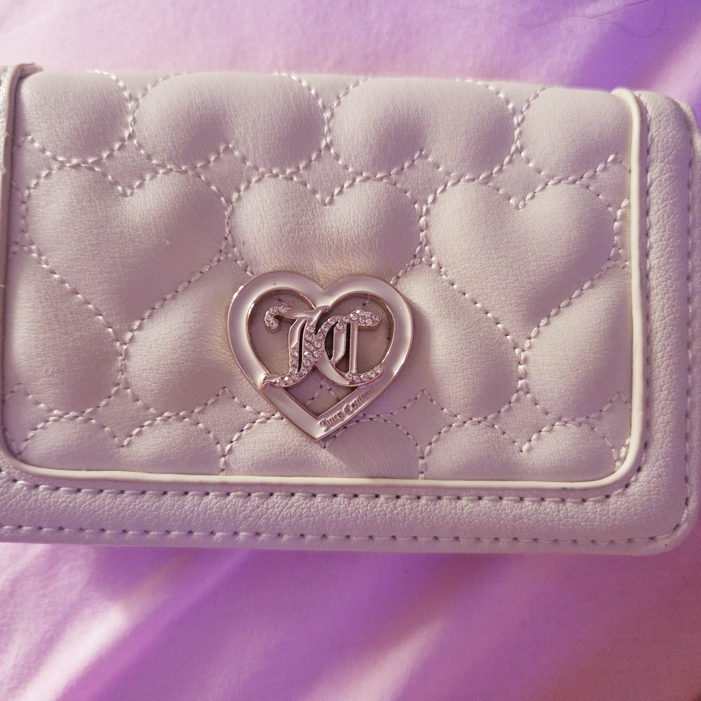 White Quilted Heart Women's Bag